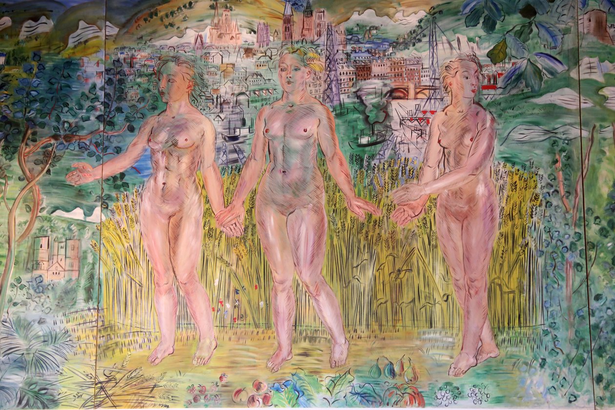 Sekwana, od Paryża do morza, szczegół autorstwa Raoul Dufy