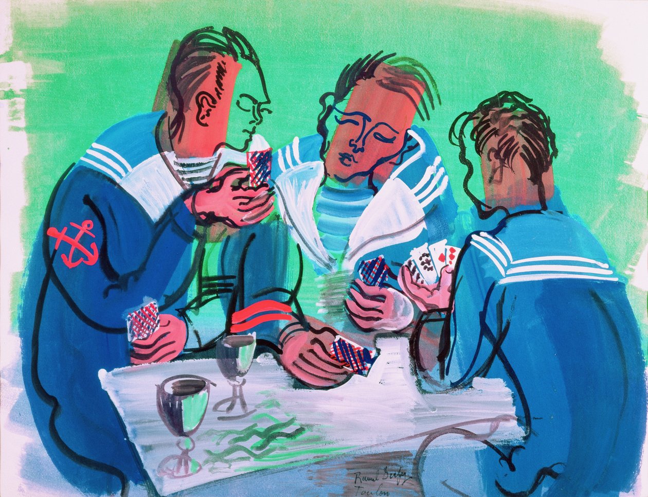 Trzej marynarze autorstwa Raoul Dufy