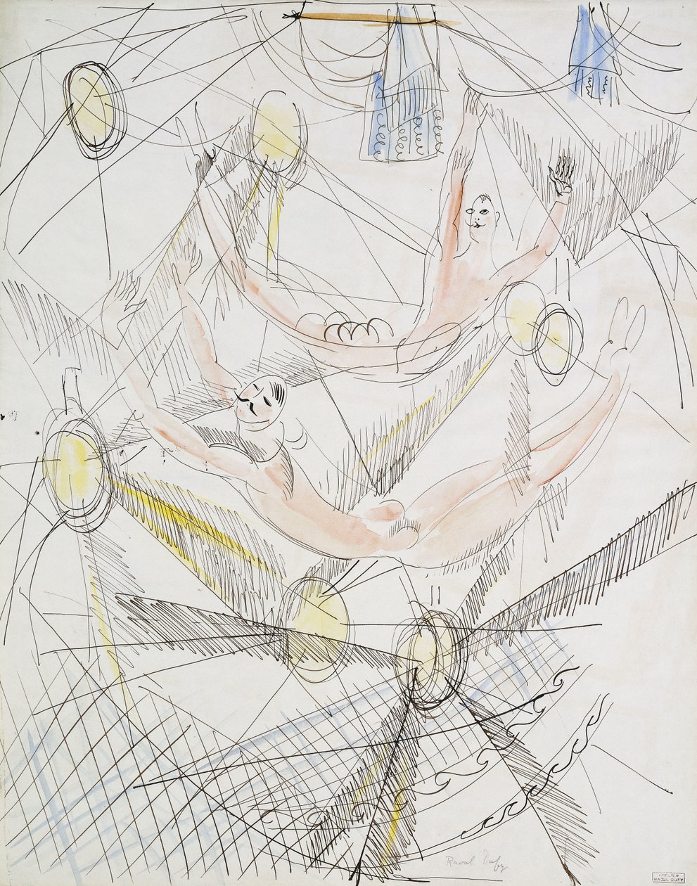 Trapez; Les Trapezistes autorstwa Raoul Dufy