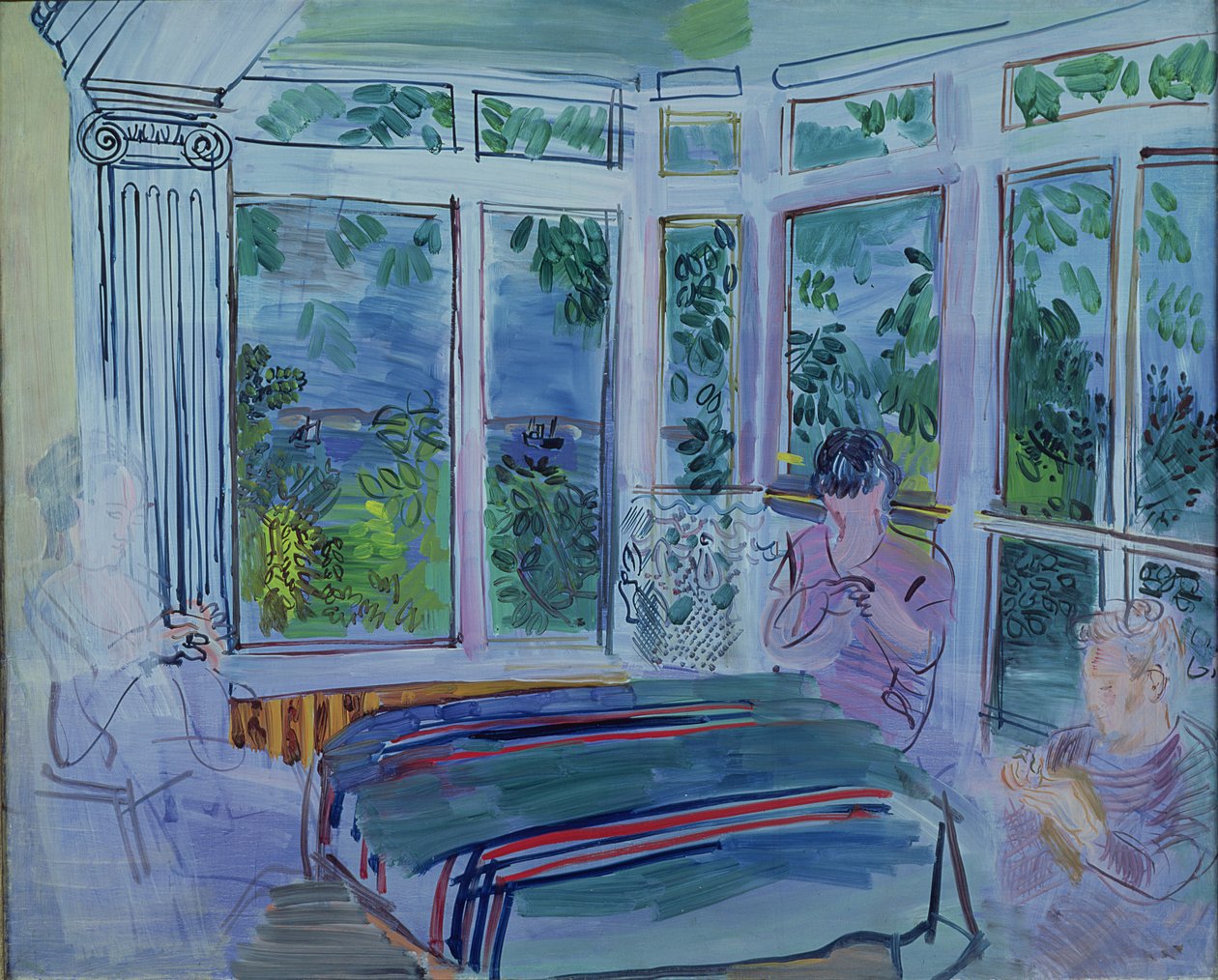 Weranda w Villerville (olej na płótnie) autorstwa Raoul Dufy