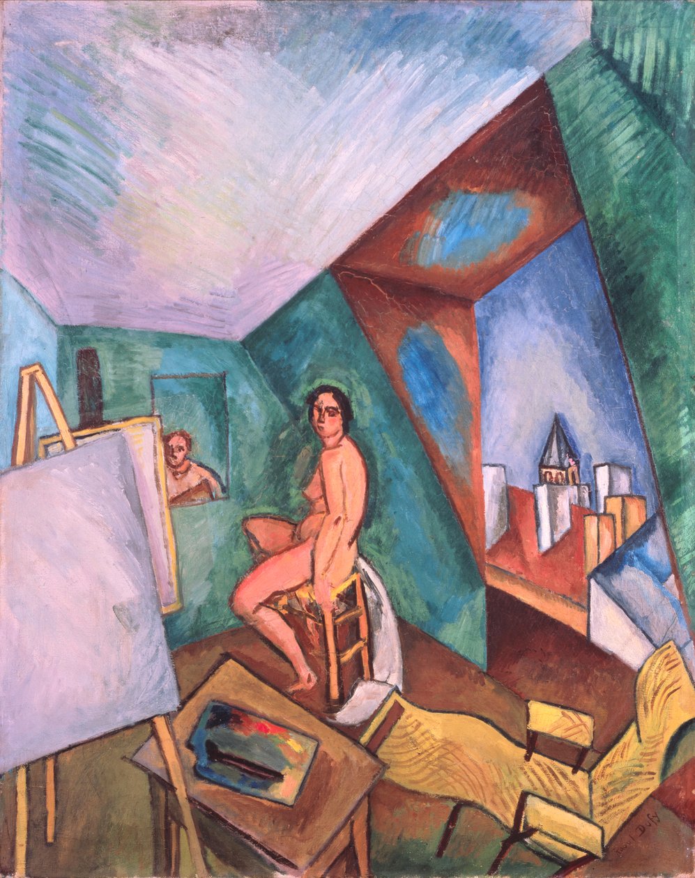 Pracownia artysty (olej na płótnie) autorstwa Raoul Dufy