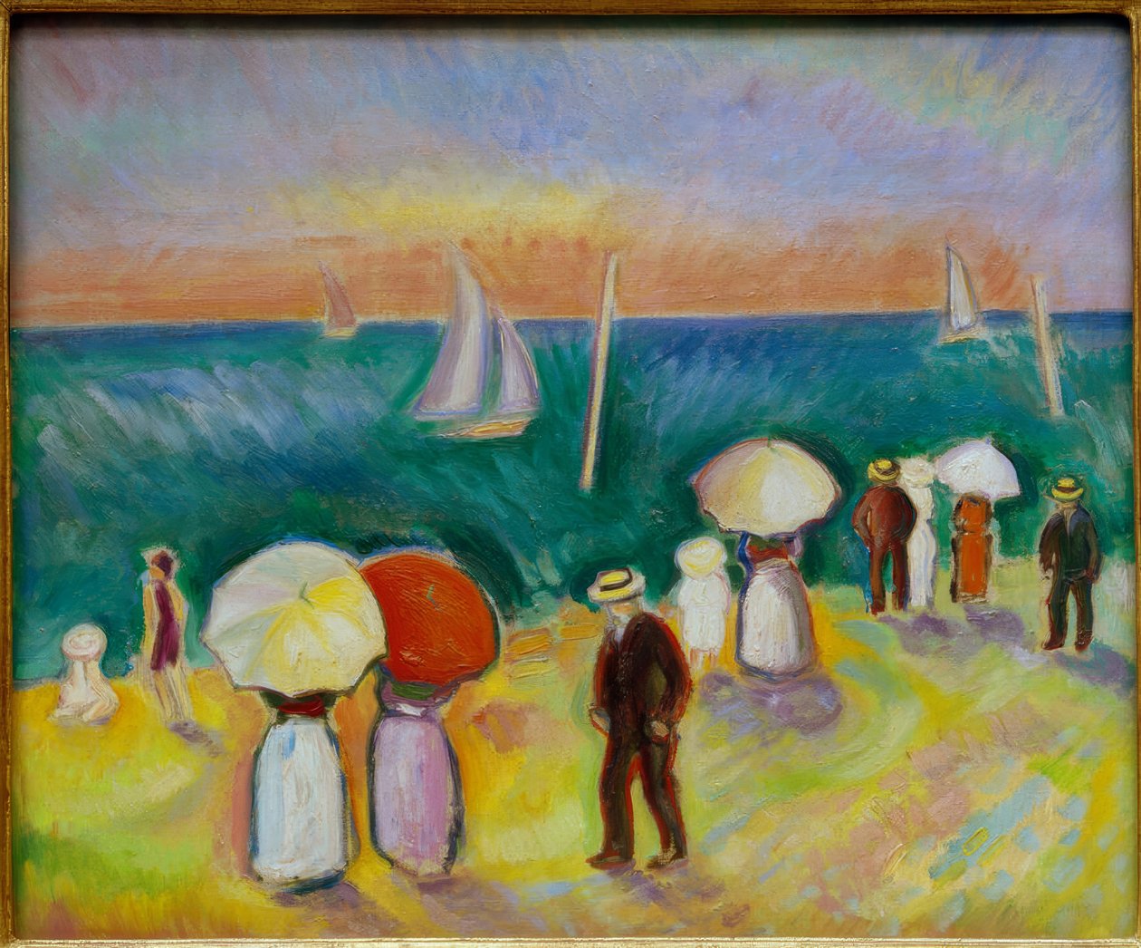 Plaża w Sainte-Adresse autorstwa Raoul Dufy