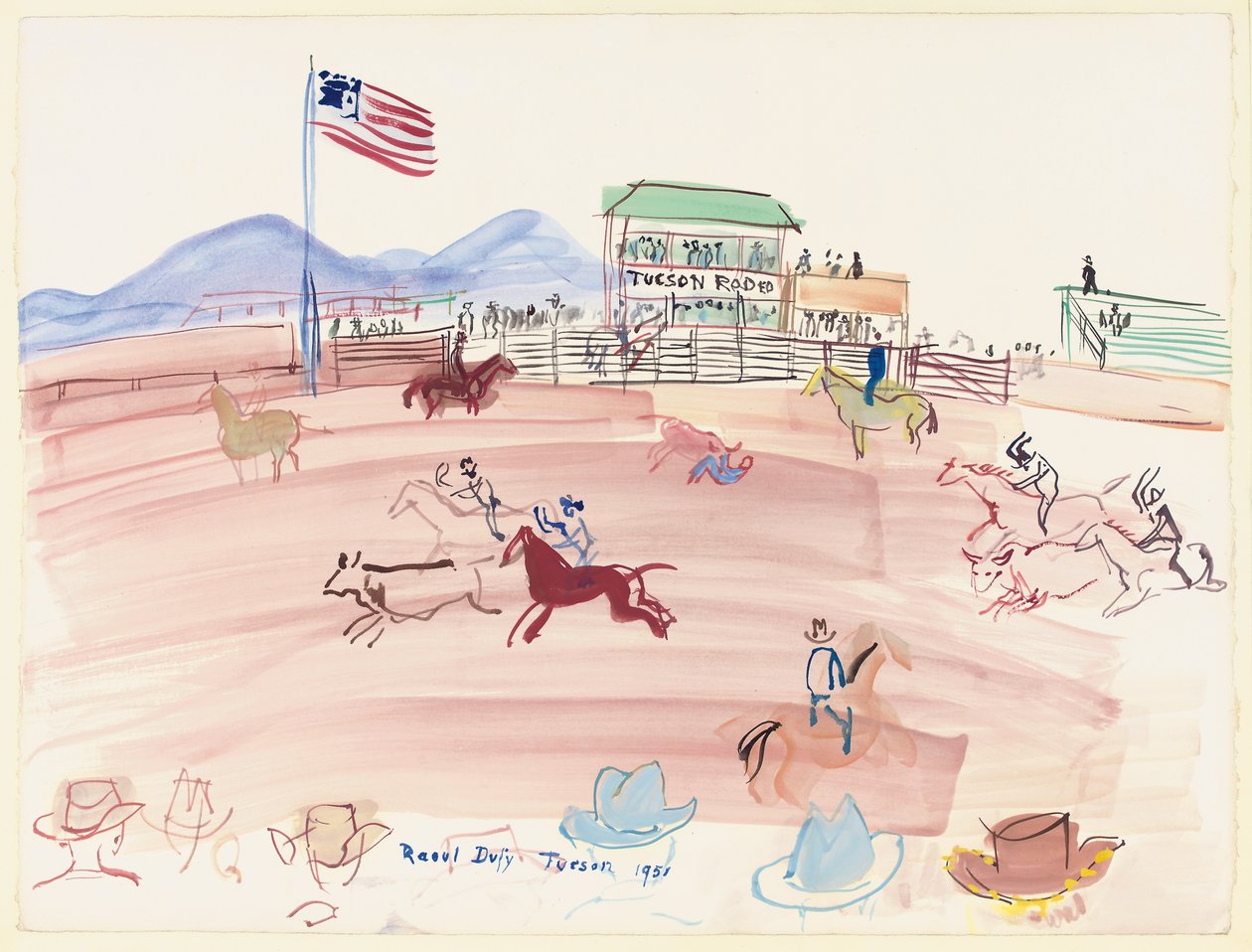 Tucson Rodeo autorstwa Raoul Dufy