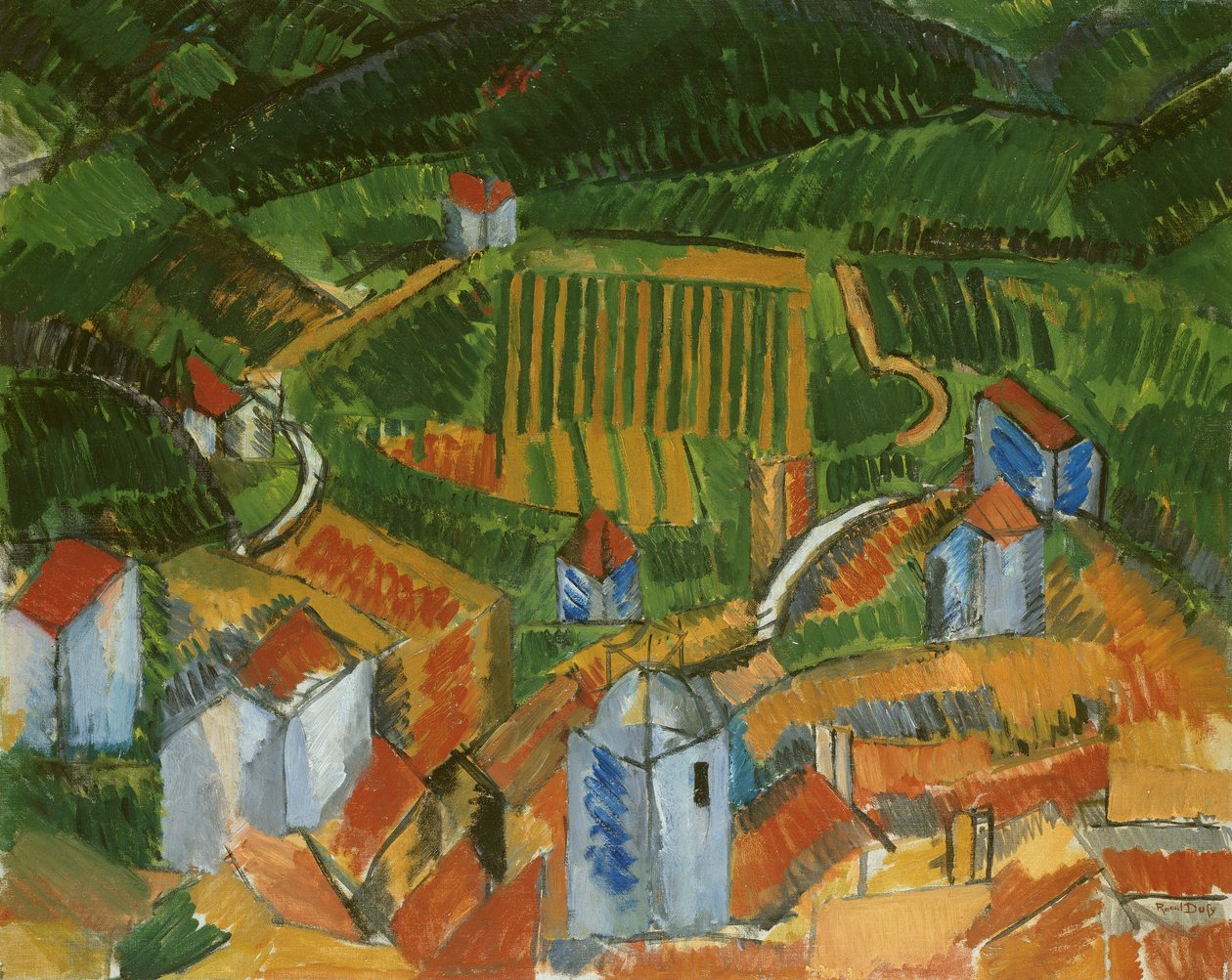 Krajobraz Vence autorstwa Raoul Dufy