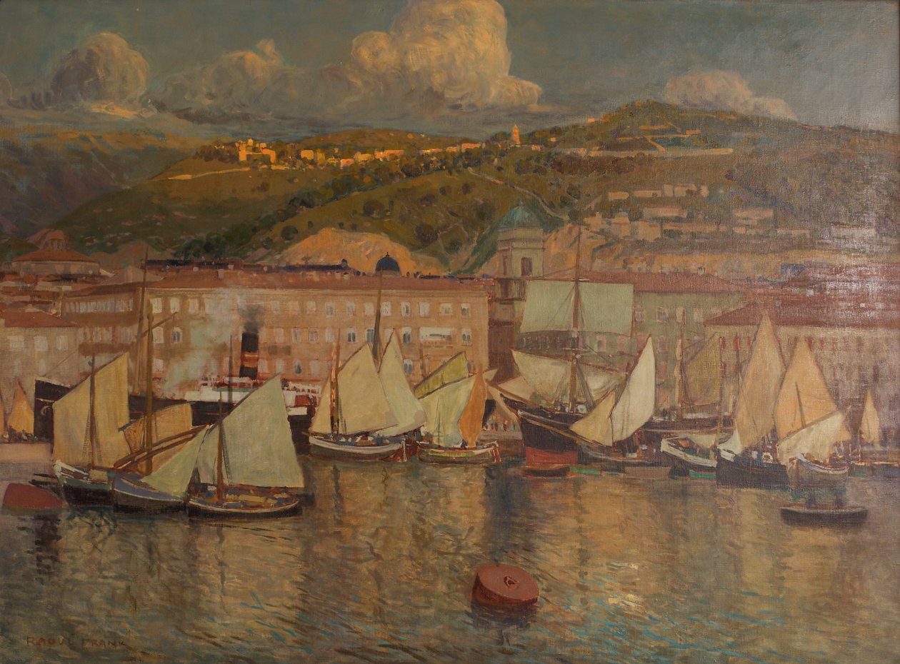 Letni wieczór (Port of Fiume) autorstwa Raoul Frank