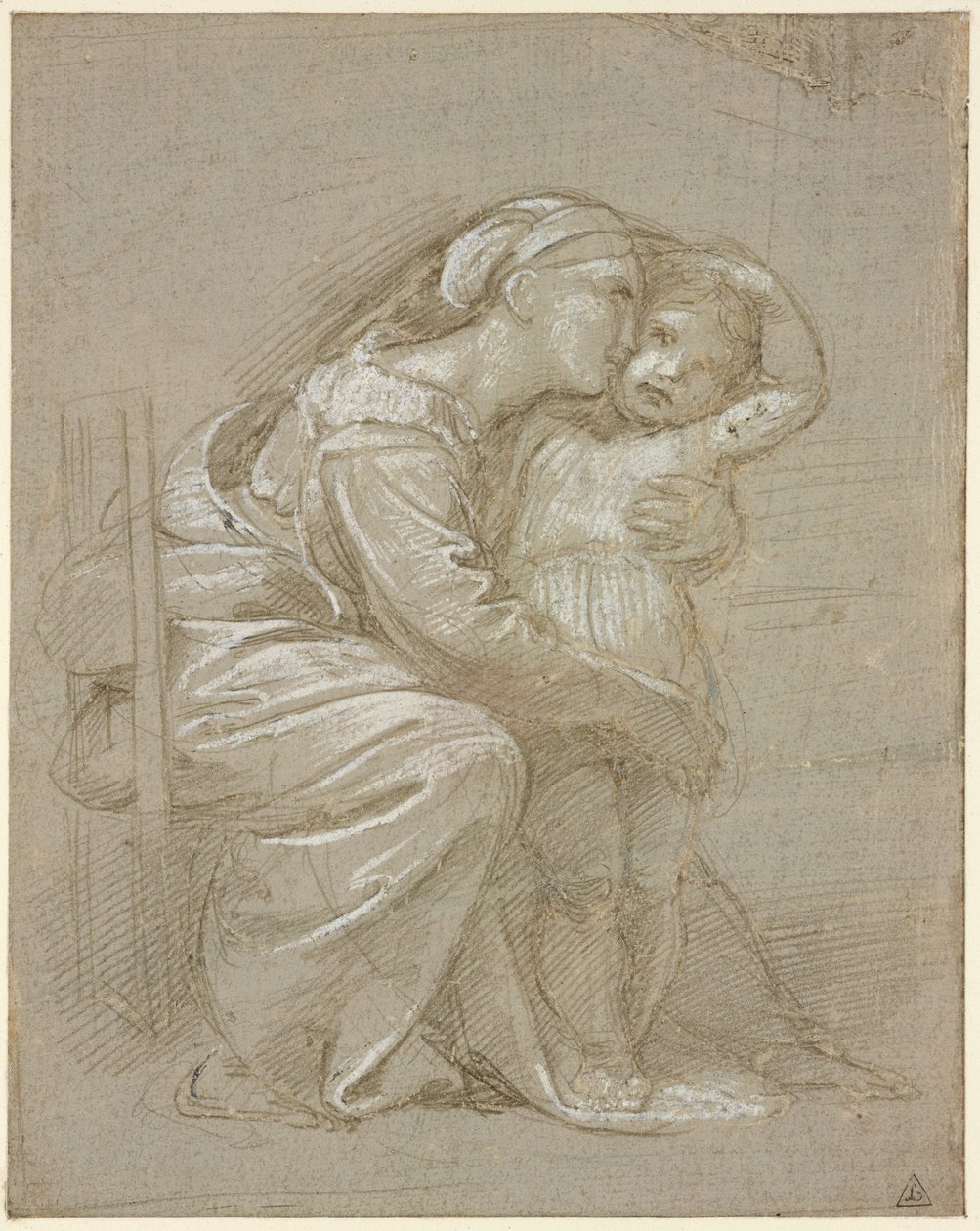 Matka obejmująca dziecko, WA1846.202 autorstwa Raffaello Sanzio Raphael
