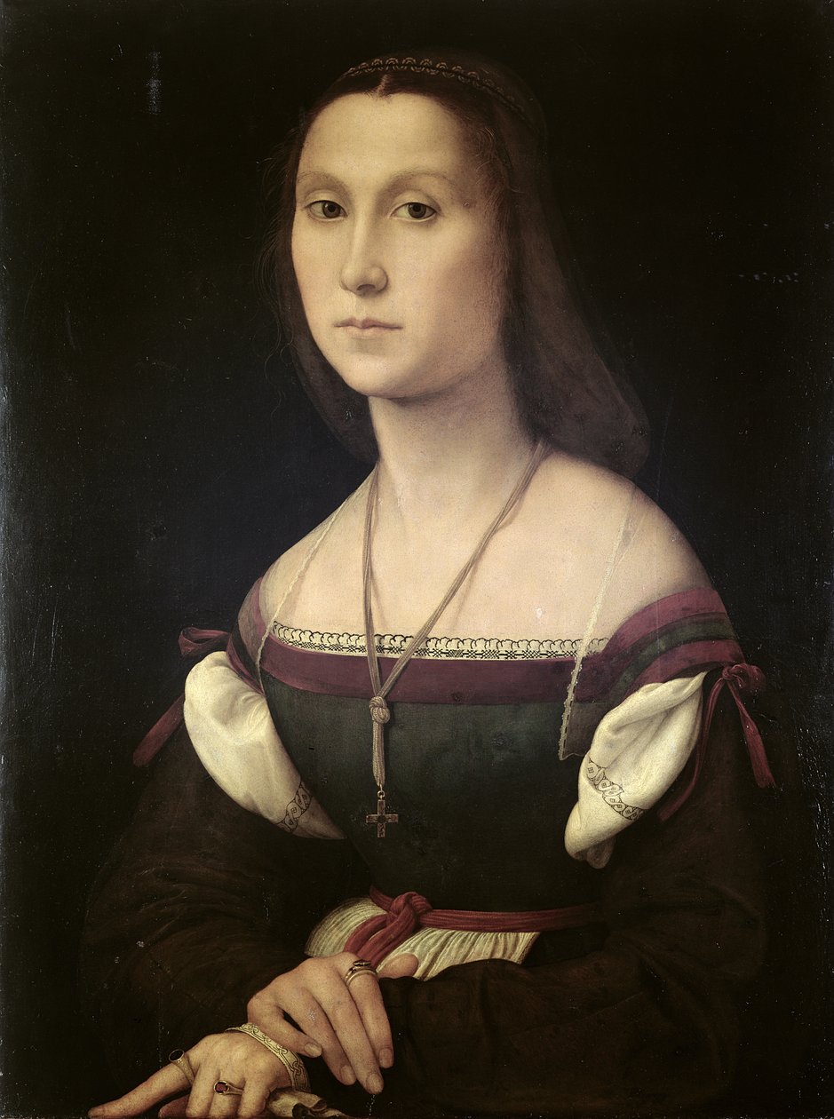 Portret kobiety (La Muta), 1507 (zob. 205588, 205589) autorstwa Raffaello Sanzio Raphael