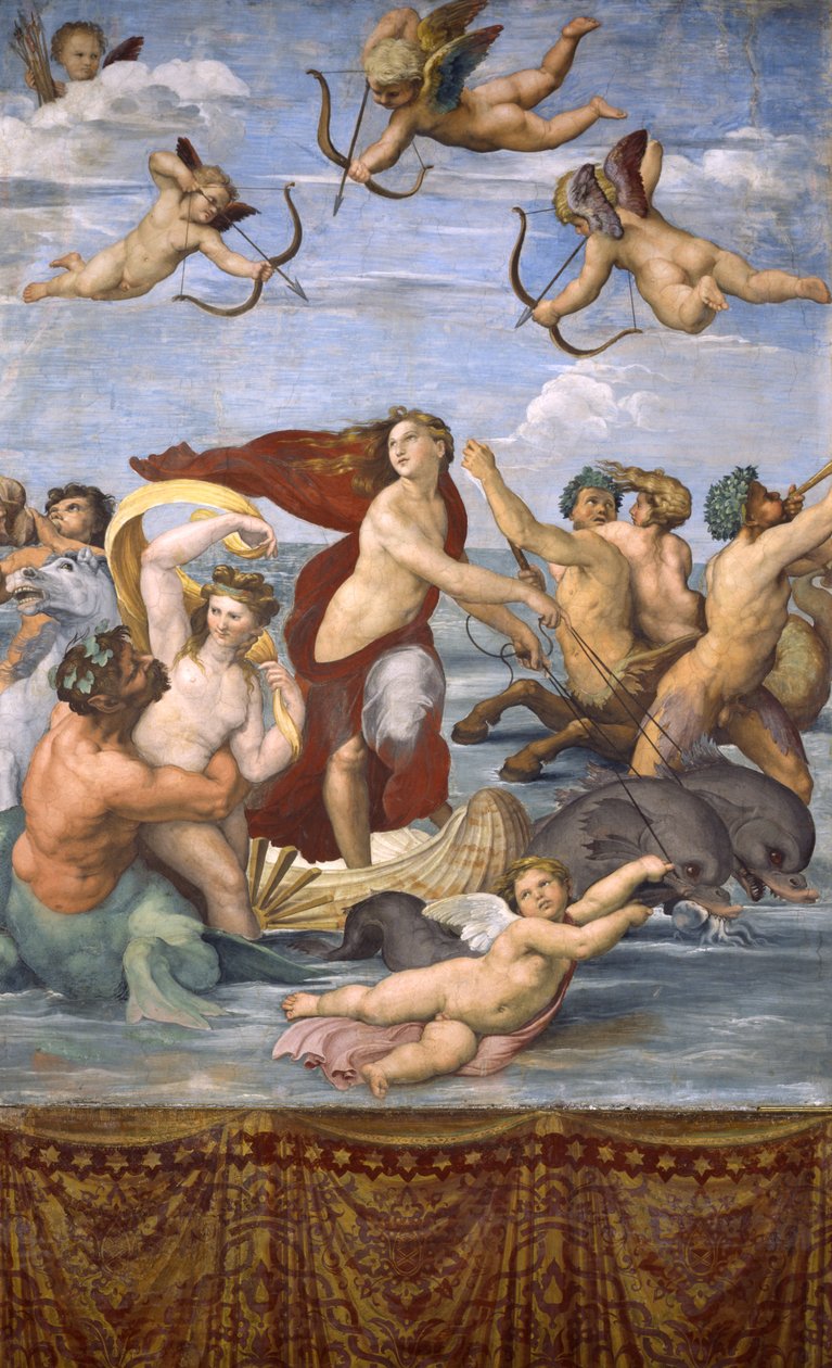 Triumf Galatei, ok. 1514 r. autorstwa Raffaello Sanzio Raphael
