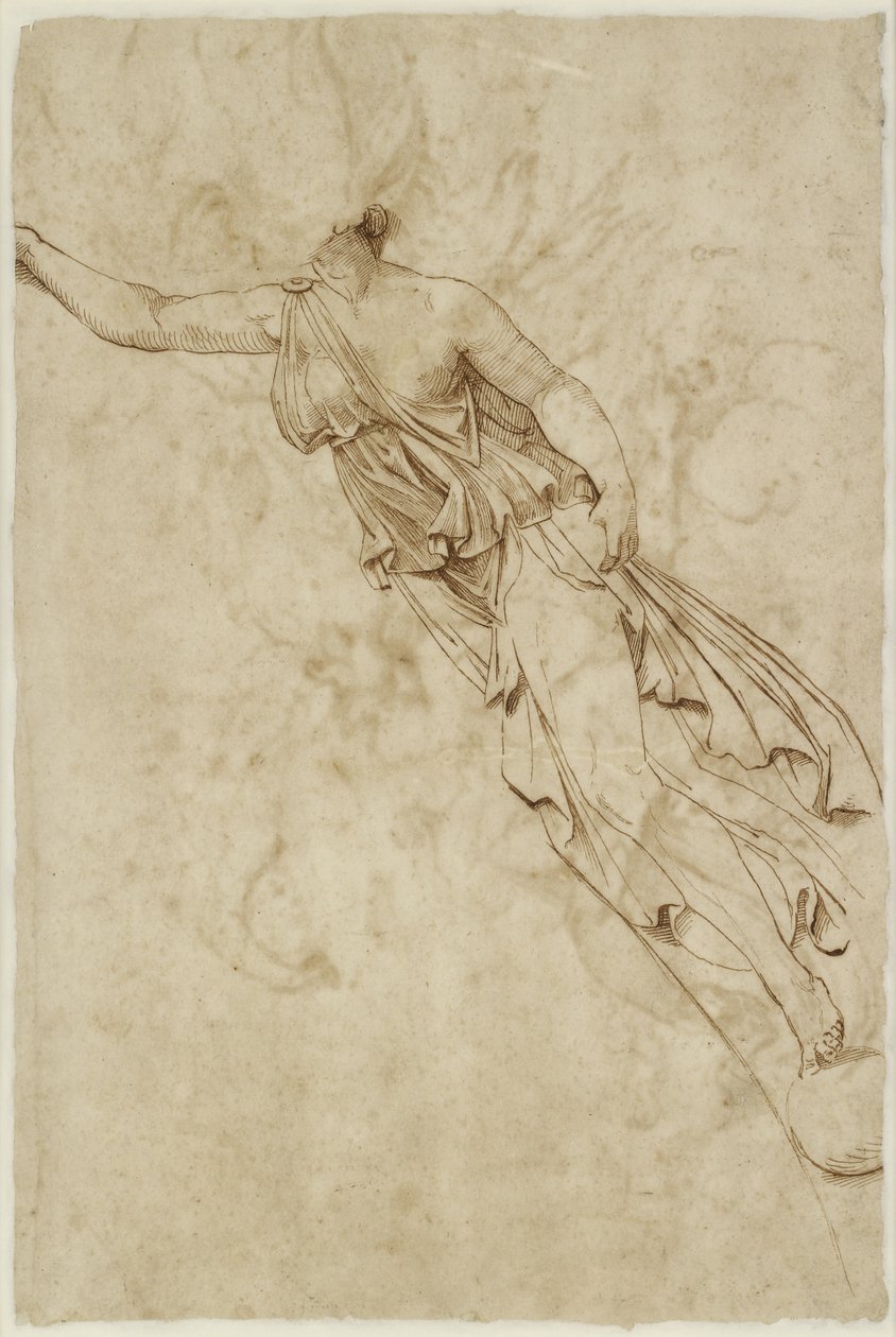 Verso: Figura Zwycięstwa, WA1846.138 autorstwa Raffaello Sanzio Raphael