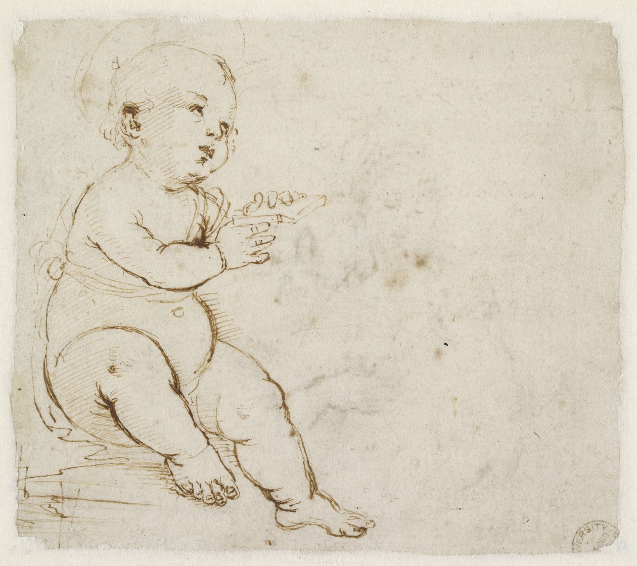 Verso: Studium dla Dzieciątka Jezus, WA1846.152a autorstwa Raffaello Sanzio Raphael