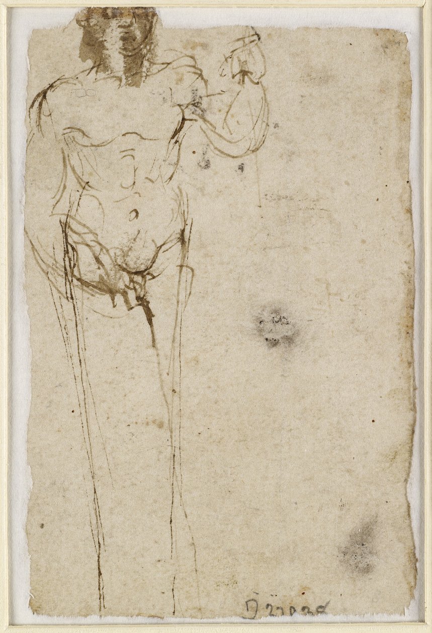 Verso: Studium Herma, WA1965.47.5 autorstwa Raffaello Sanzio Raphael