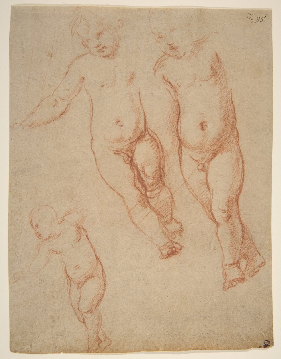 Studia Dzieciątka Jezus, 1513–14 (kreda na papierze) autorstwa Raffaello Sanzio Raphael
