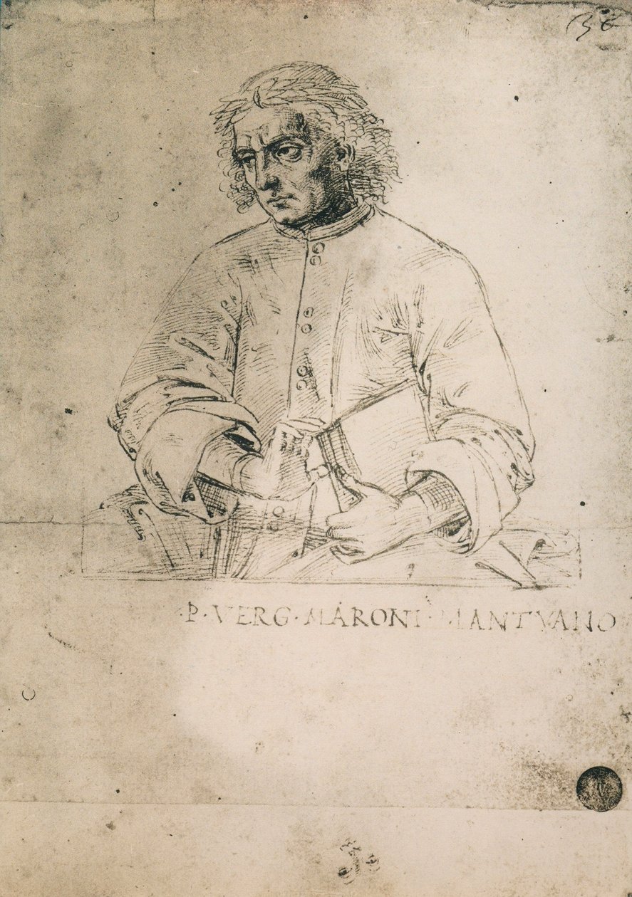 Portret łacińskiego poety Wergiliusza; rysunek Rafaela, Gallerie dellAccademia, Wenecja autorstwa Raffaello Sanzio Raphael