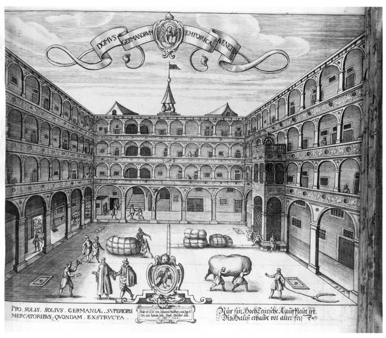 „Dom Niemców” w Wenecji, 1616 autorstwa Raphael Custos