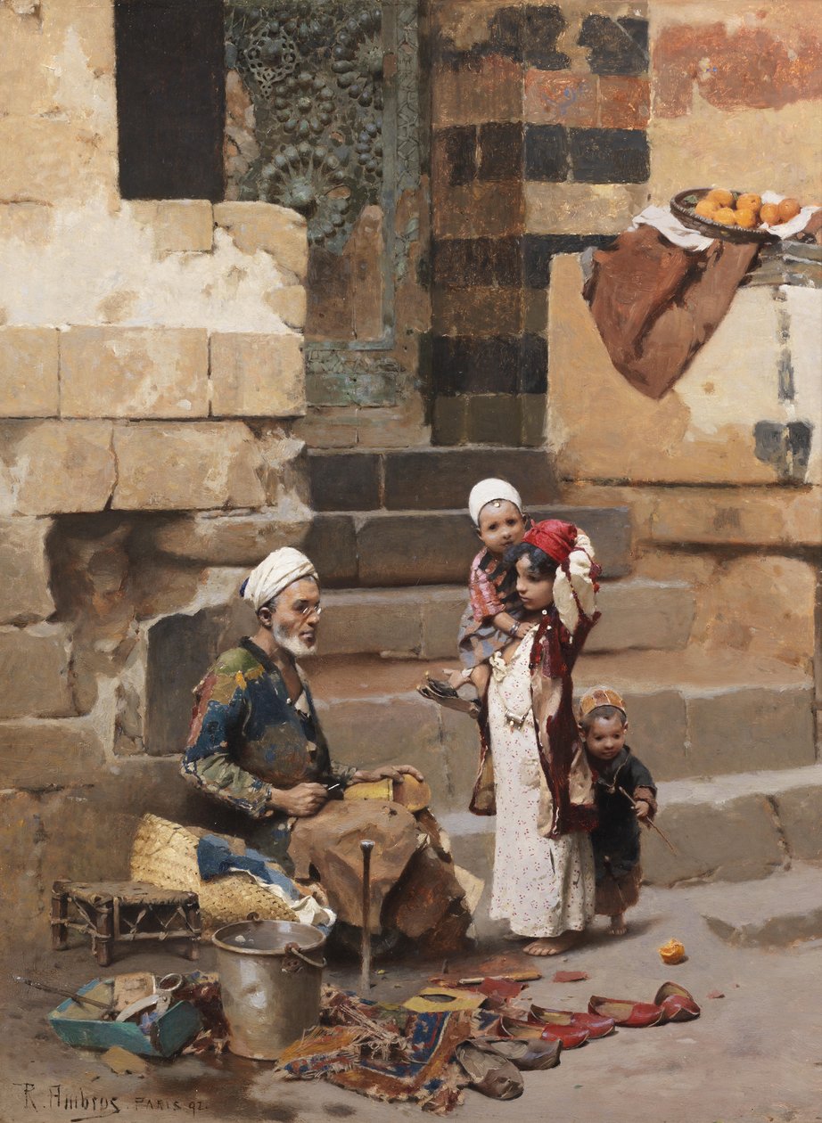 Stary szewc, Kair autorstwa Raphael von Ambros