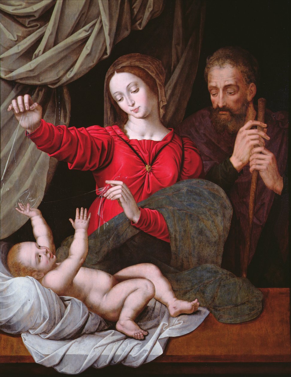 Madonna z Loreto (kopia – oryginał w Musee Conde, Chantilly, patrz 71593) (panel) autorstwa after Raphael
