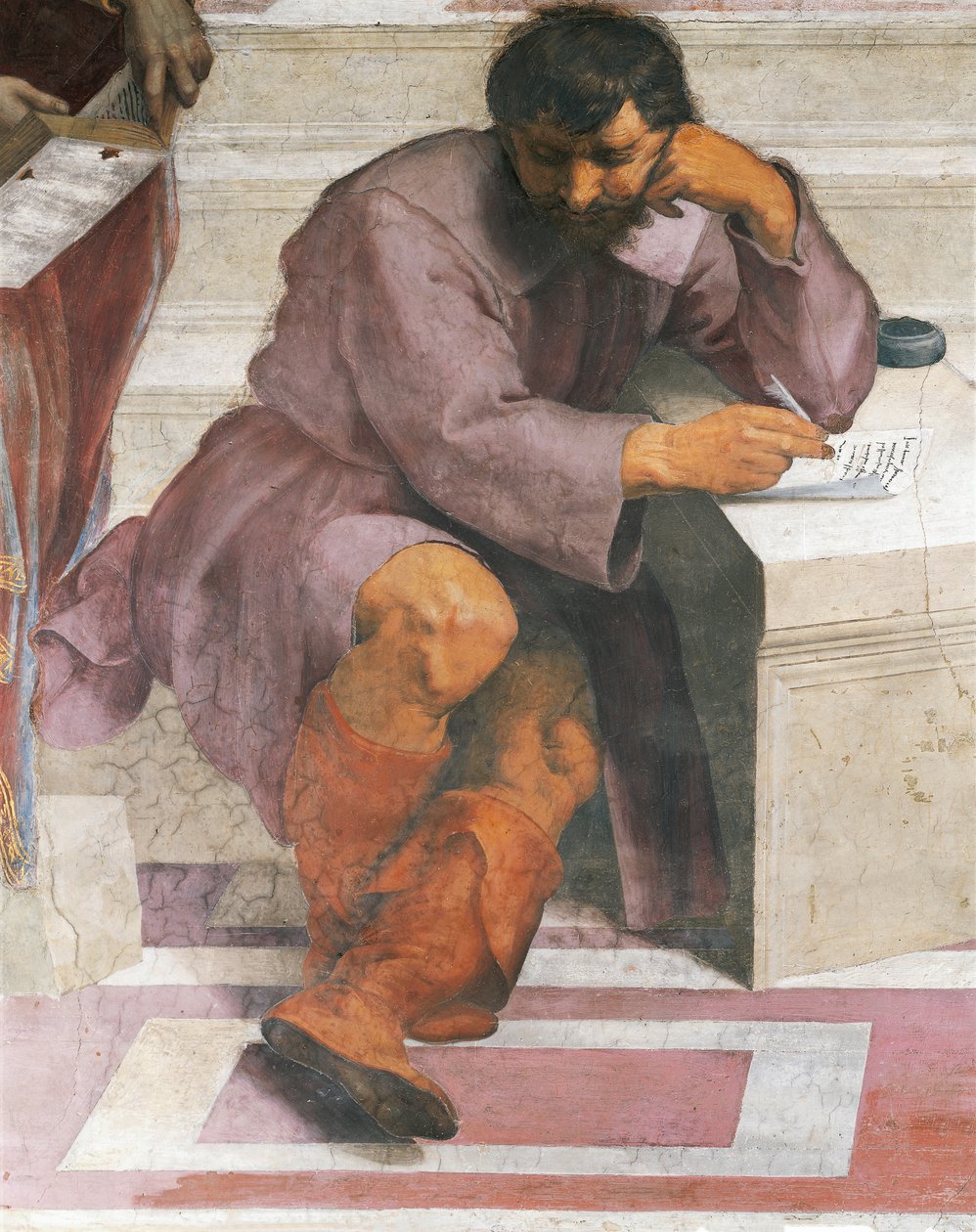 Heraklit, fragment Szkoły Ateńskiej autorstwa Raphael