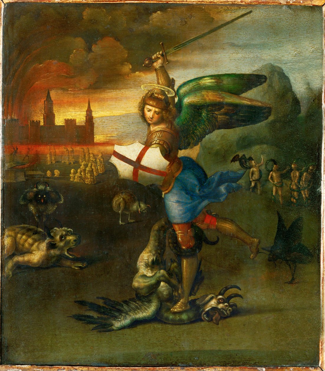 Święty Michał. Namalowany dla Guidobaldo Montefeltre, księcia Urbino ... autorstwa Raphael (1483 1520)