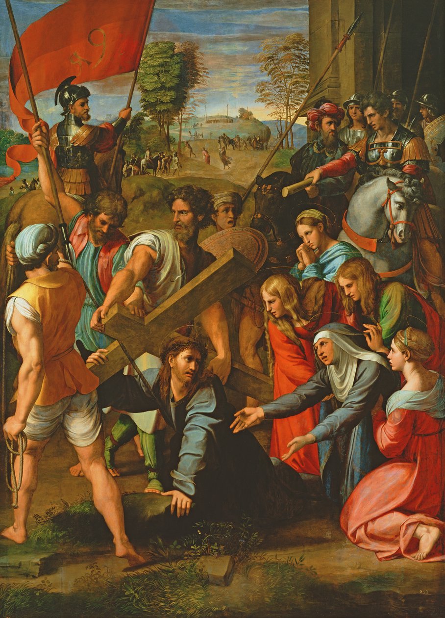 Upadek na drodze na Kalwarię autorstwa Raphael