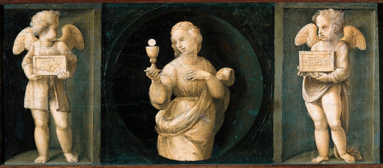 Wiara, predella z ołtarza Baglioniego autorstwa Raphael (1483 1520)