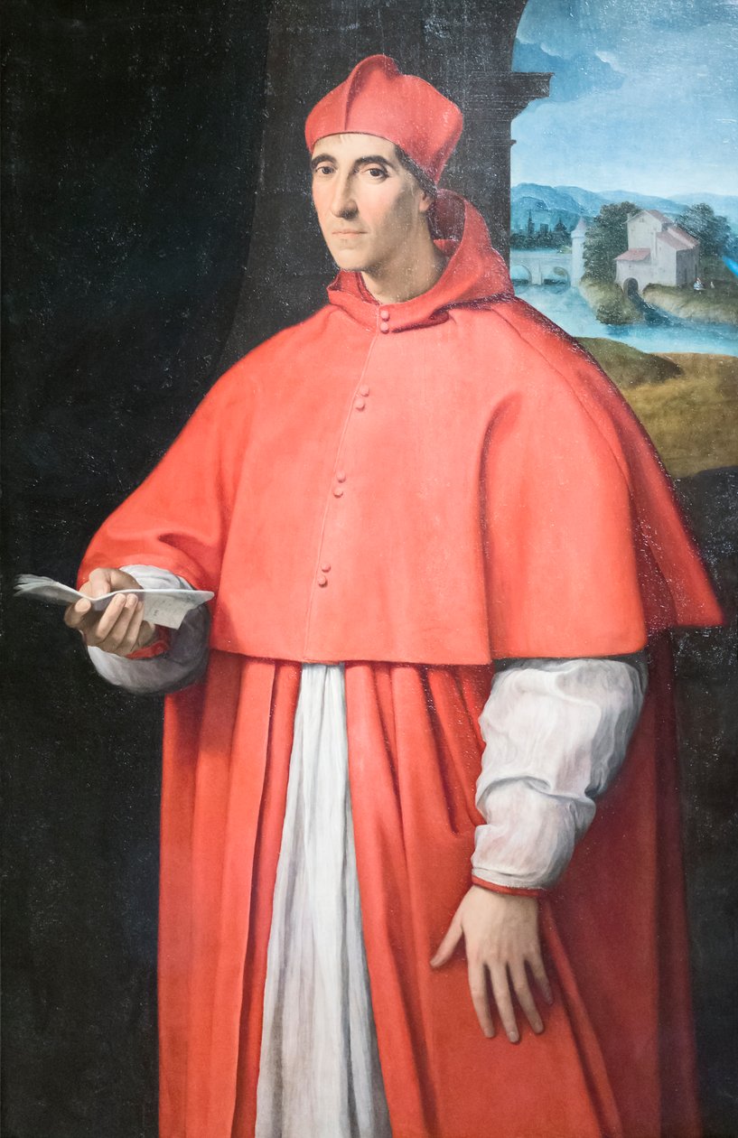 Portret kardynała Alessandro Farnese autorstwa Raphael (1483 1520)