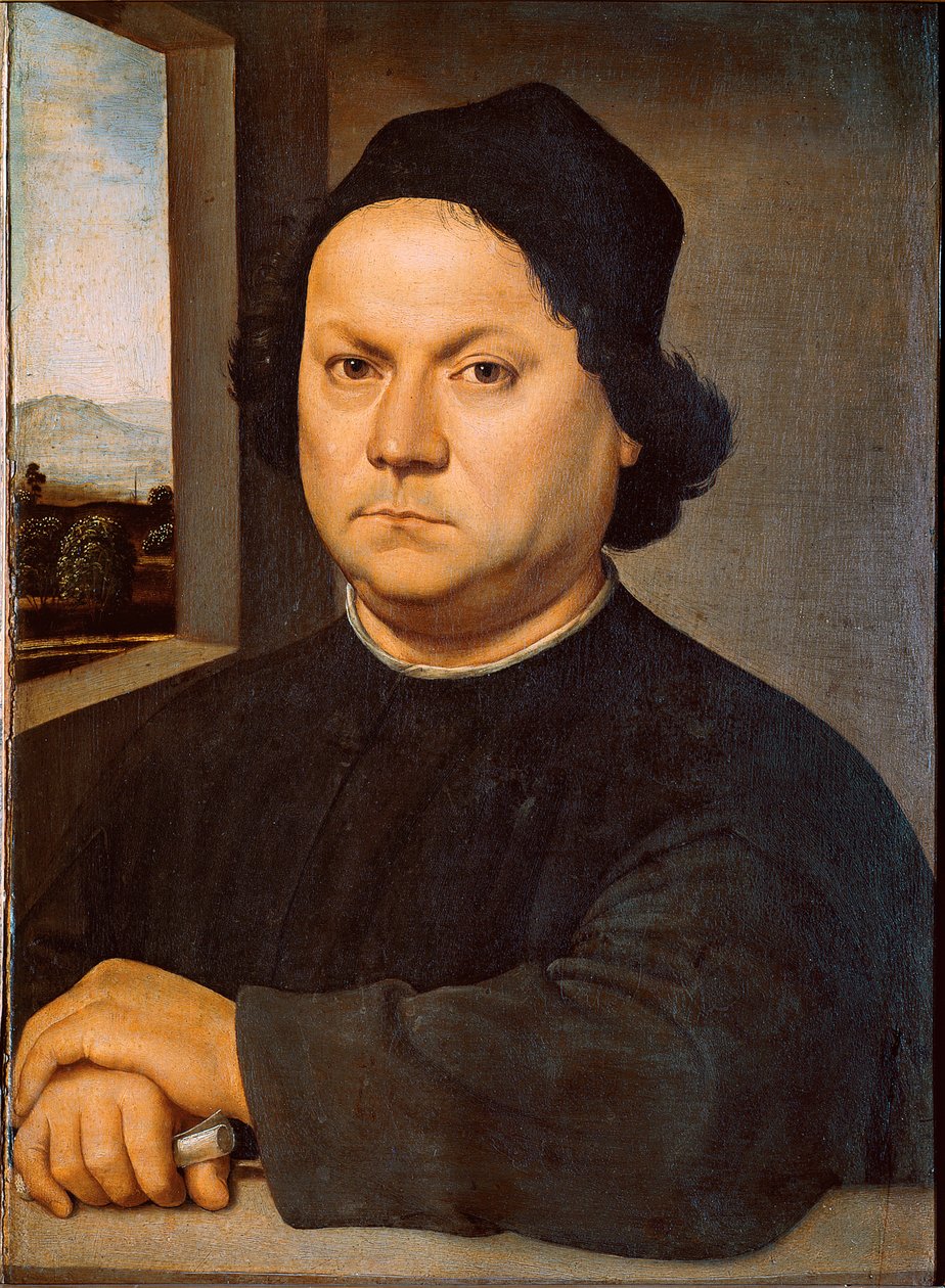Portret malarza Pietro Perugino (ok. 1448-1523) powiedział Obraz Perugin autorstwa Rafaela (Raffaello Sanzio 1483 - 1520) autorstwa Raphael