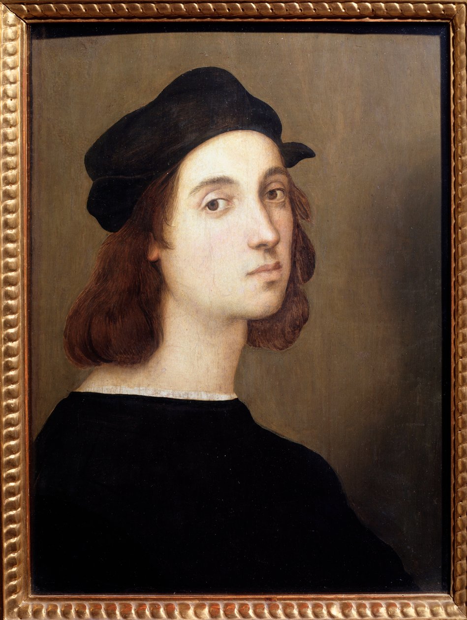 Autoportret - olej na drewnie, ok.1504-1506 autorstwa Raphael