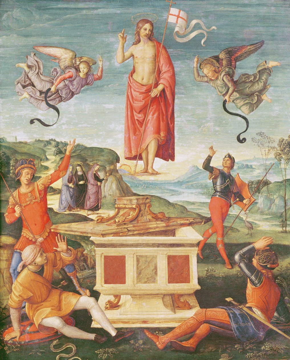 Zmartwychwstanie Chrystusa, ok. 1502 (olej na desce) autorstwa Raphael