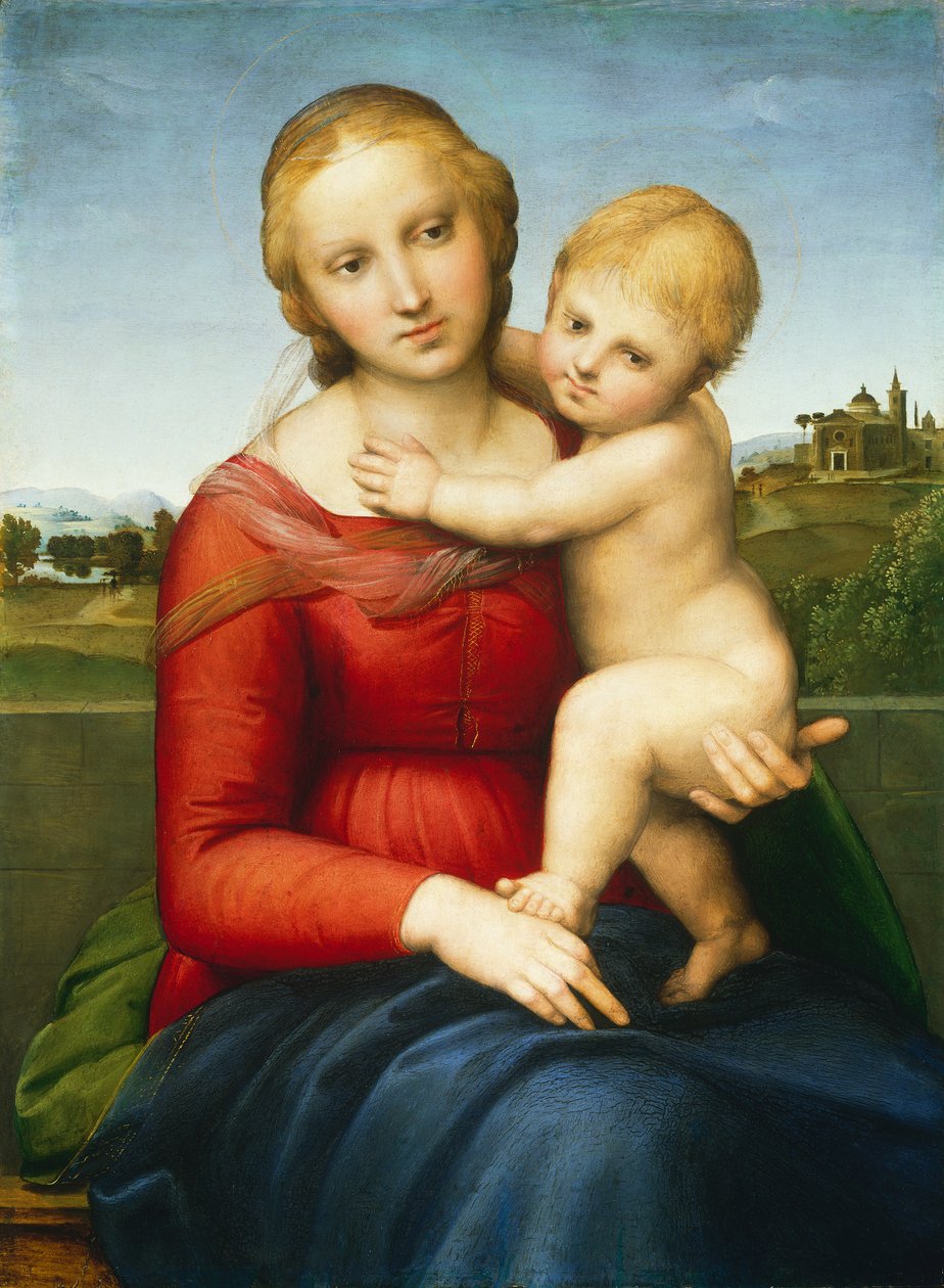 Mała Madonna Cowper, ok.1505 (olej na desce) autorstwa Raphael