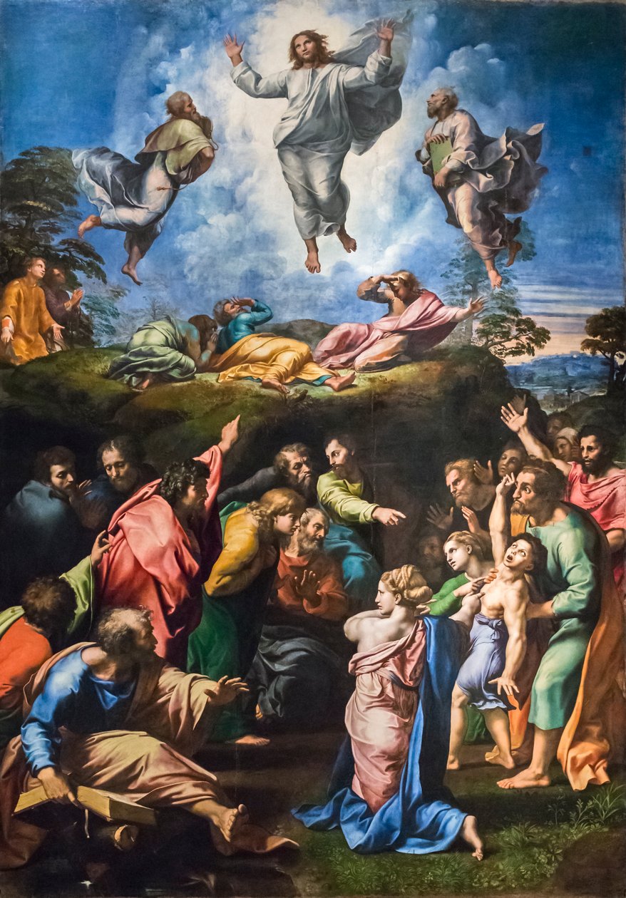 Przemienienie Pańskie (olej na desce) autorstwa Raphael (1483 1520)