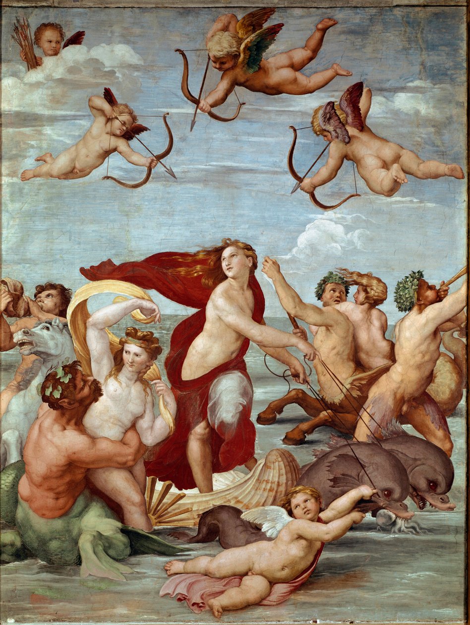 Triumf Galatee Fresco autorstwa Rafaela (Raffaello Sanzio 1483-1520). 1511 (świeży) autorstwa Raphael