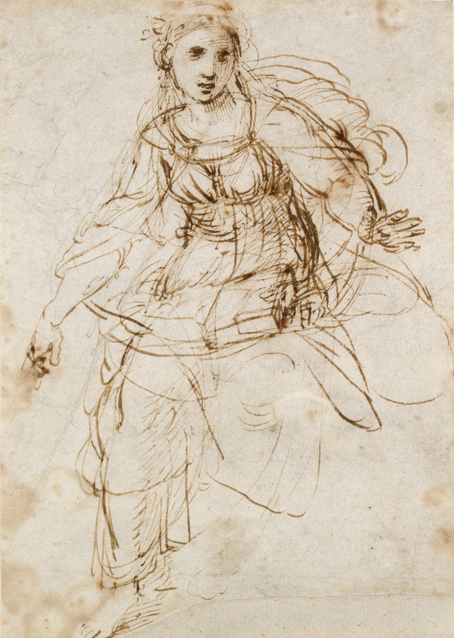 Alegoryczna figura teologiczna, początek XVI w. autorstwa Raphael