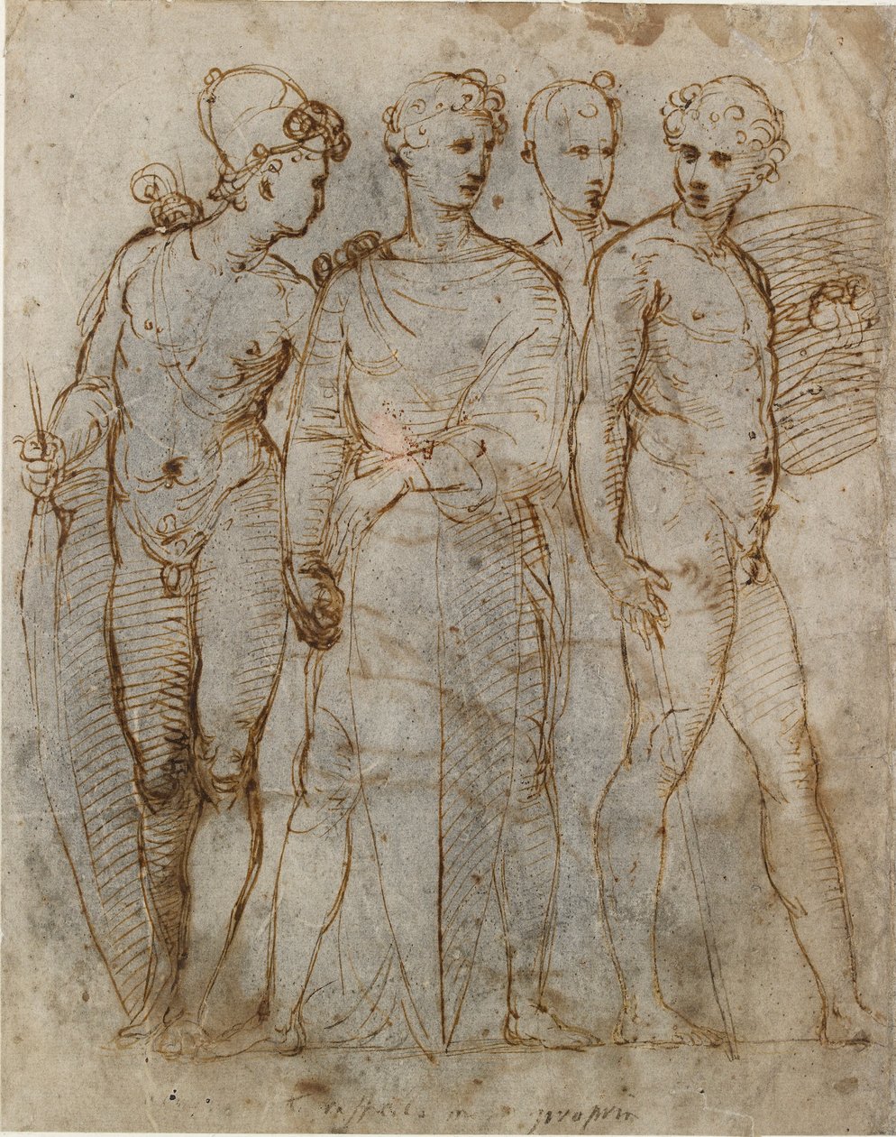 Grupa wojowników św. Jerzy Donatello w Orsanmichele w centrum, początek XVI w. autorstwa Raphael