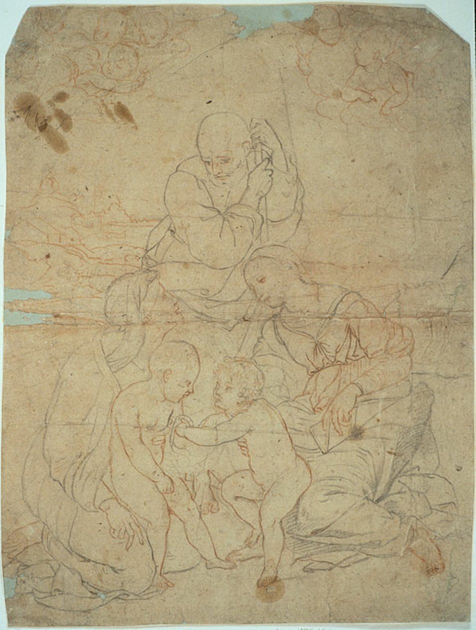 Święta Rodzina ze św. Elżbietą i Dzieciątkiem Janem Chrzcicielem autorstwa Raphael