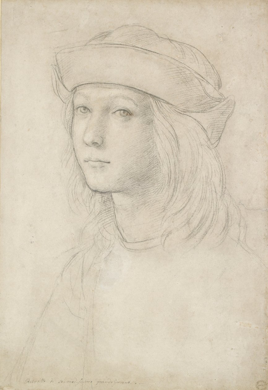 Portret nieznanej młodzieży, prawdopodobnie autoportret autorstwa Raphael