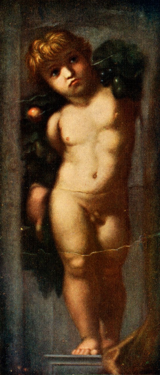Putto z girlandą, c1510, c1912 autorstwa Raffaello Sanzio Raphael