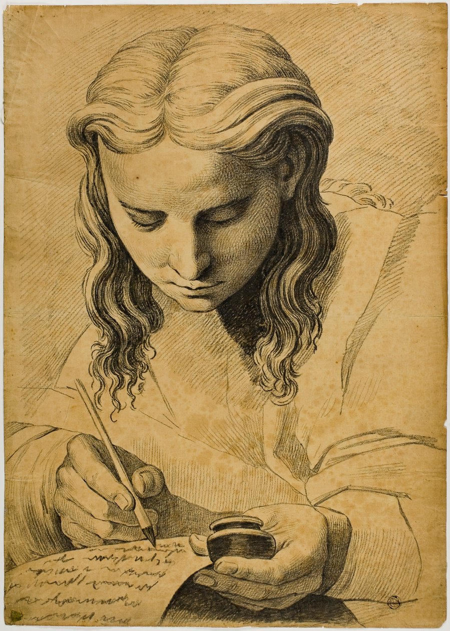 Siedząca młodzież autorstwa Raphael