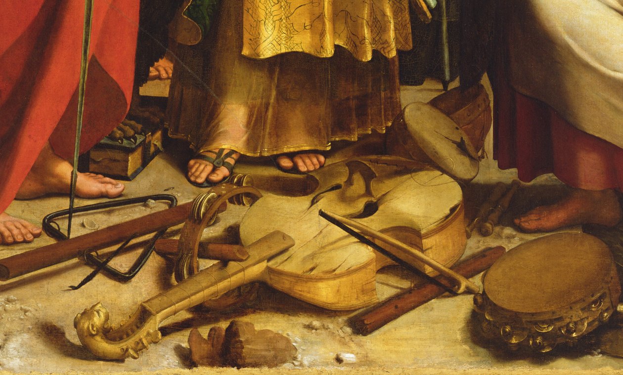 św. Cecylia w otoczeniu św. Pawła, św. Jana Ewangelisty, św. Augustyna i Marię Magdalenę autorstwa Raphael