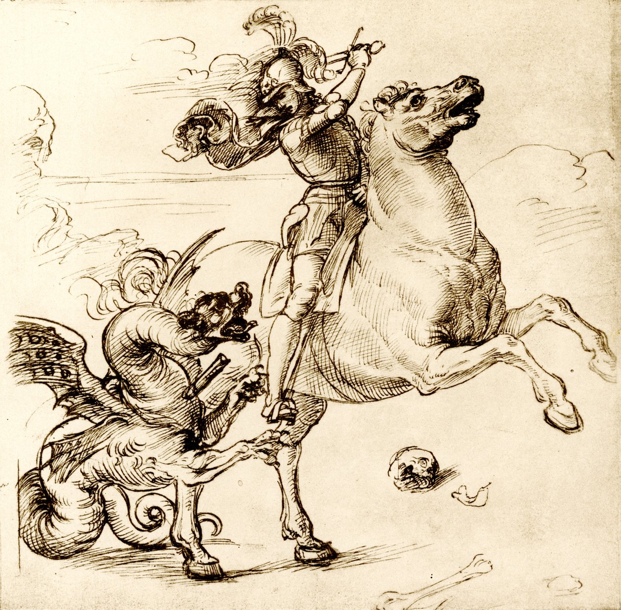 Św. Jerzy z mieczem autorstwa Raffaello Sanzio Raphael