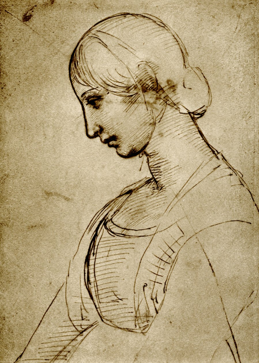 Studiuj na Madonnie autorstwa Raffaello Sanzio Raphael