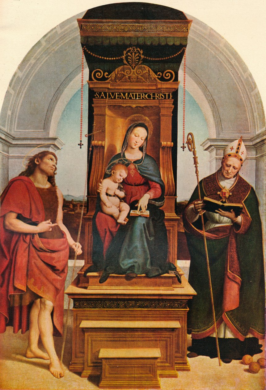 Madonna Ansidei, 1505, 1911 autorstwa Raffaello Sanzio Raphael