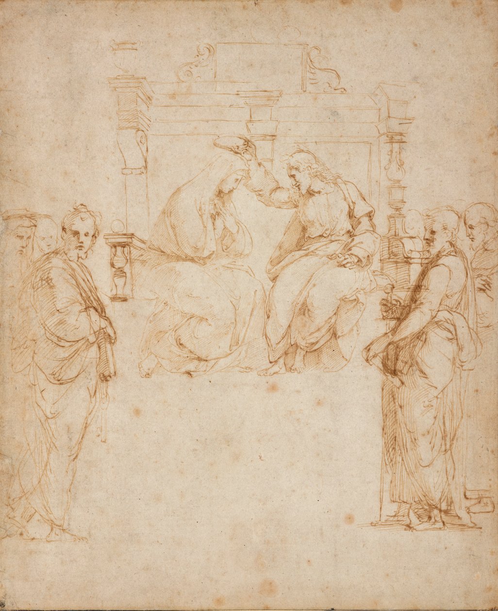 Koronacja Matki Boskiej, początek XVI w. autorstwa Raphael