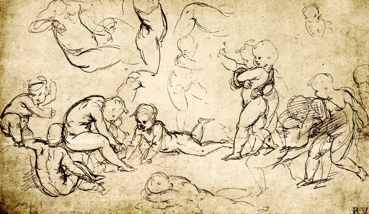 Amorki Filostratusa autorstwa Raffaello Sanzio Raphael