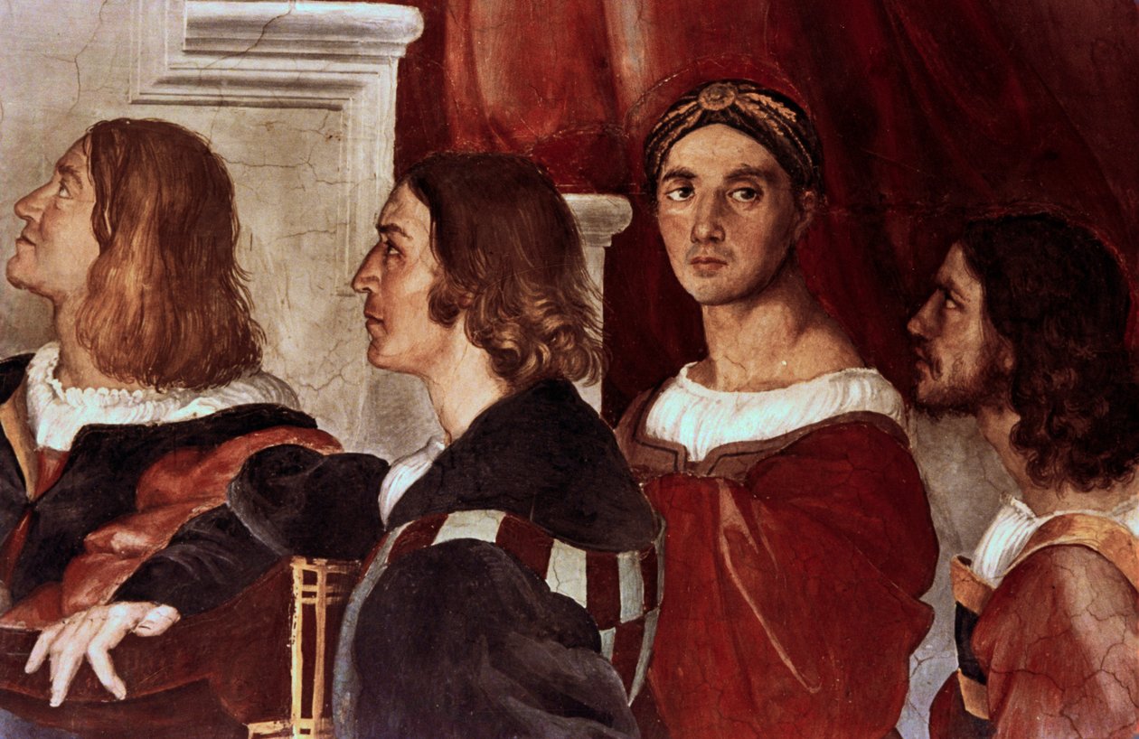 Msza w Bolsenie, detal, 1512 autorstwa Raffaello Sanzio Raphael