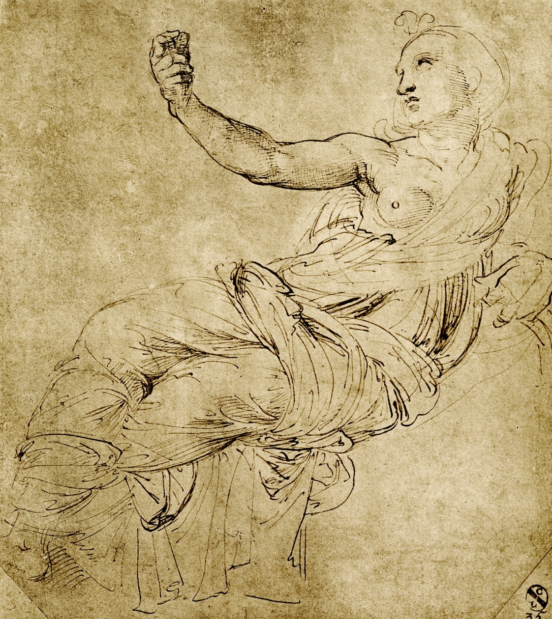 Muza Euterpe autorstwa Raffaello Sanzio Raphael