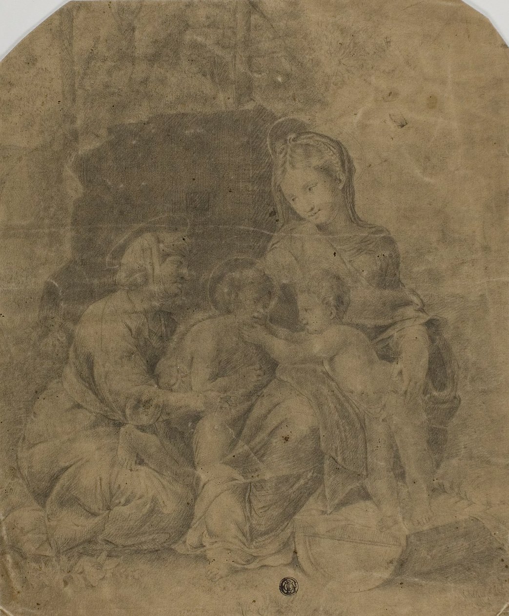 Dziewica z Dzieciątkiem ze św. Elżbietą i Dzieciątkiem Janem Chrzcicielem autorstwa Raphael