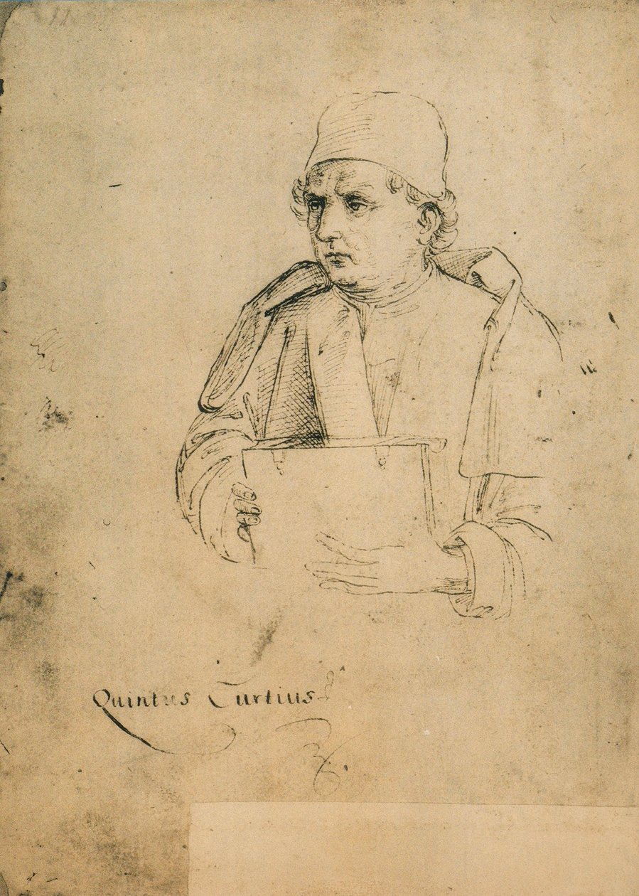 Quinto Curzio Rufo; rysunek Rafaela. Gallerie dellAccademia, Wenecja autorstwa Raffaello Sanzio Raphael