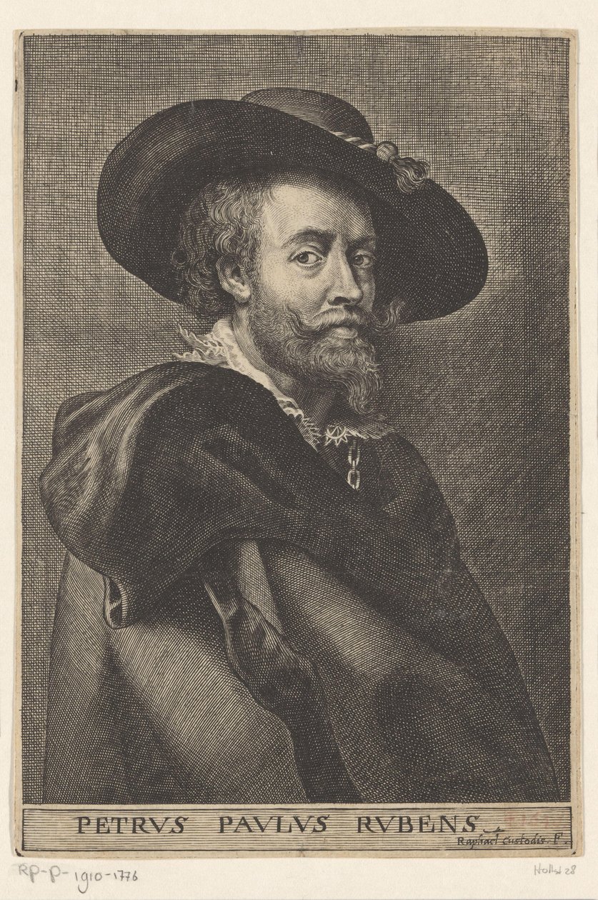 Portret Petera Paula Rubensa Peter Paul Rubens (tytuł na obiekcie) autorstwa Raphael Custos