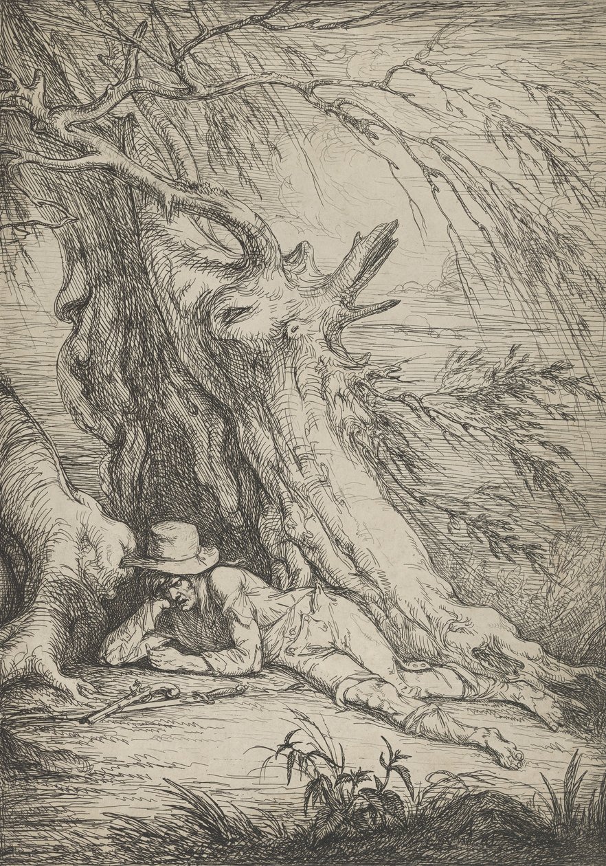 Bandyta pod drzewem, 1795-1801. autorstwa Raphael Lamar West