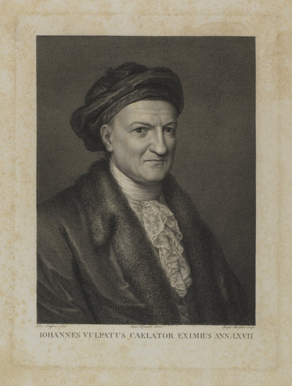 Johannes Vulpatus Caelator Eximus Ann. LXVII autorstwa Raphael Morghen